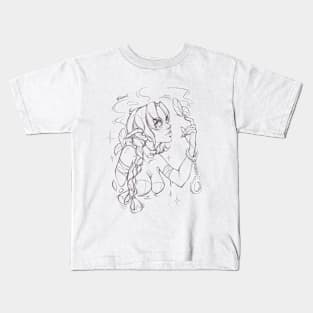 Girl with butterflies Kids T-Shirt